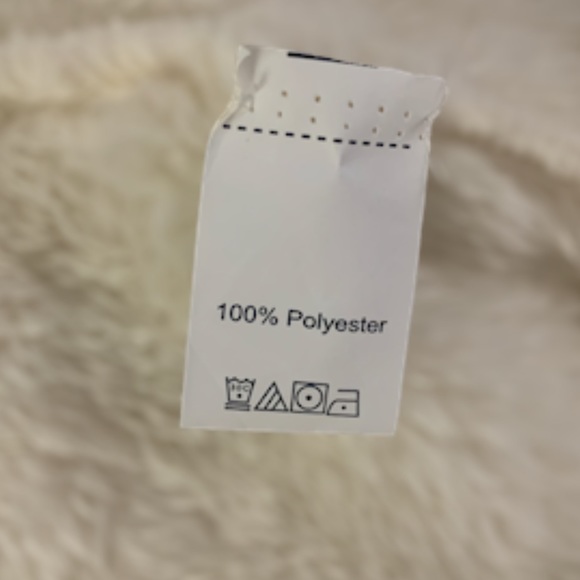 NEW Faux Sherpa Full Zip Chevron Colorblock Leopard Stripe Crew Neck Jacket S - Picture 7 of 8